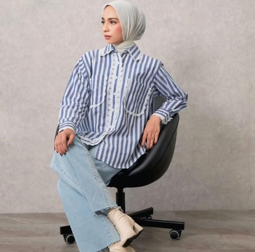 Luna Chic Strie Kemeja
